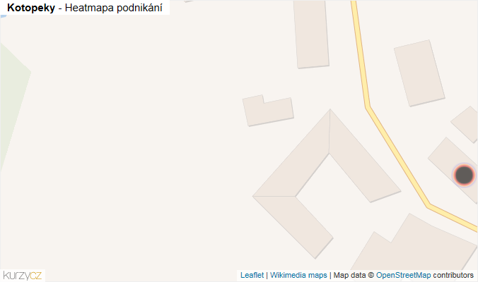 Mapa Kotopeky - Firmy v obci.