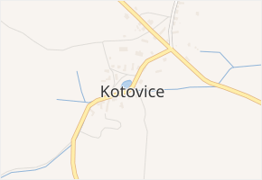 Kotovice v obci Kotovice - mapa části obce