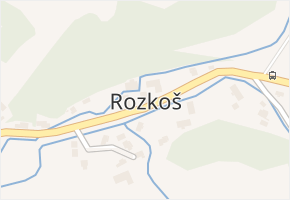 Rozkoš v obci Kounov - mapa části obce