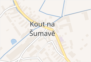 Kout na Šumavě v obci Kout na Šumavě - mapa části obce