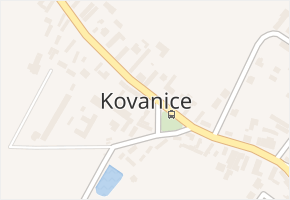 Kovanice v obci Kovanice - mapa části obce