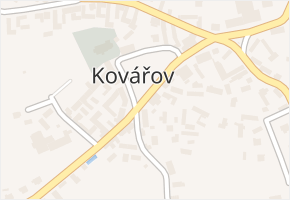 Kovářov v obci Kovářov - mapa části obce