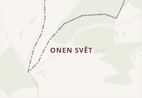 Onen Svět v obci Kovářov - mapa části obce