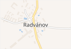Radvánov v obci Kovářov - mapa části obce