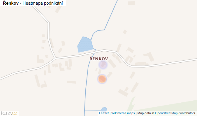 Mapa Řenkov - Firmy v části obce.