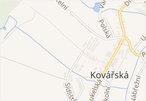 Hřbitovní v obci Kovářská - mapa ulice
