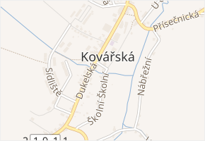 Školní v obci Kovářská - mapa ulice