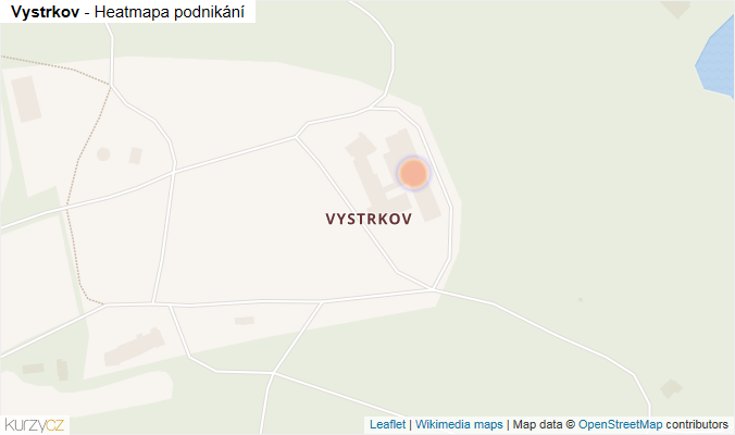 Mapa Vystrkov - Firmy v části obce.