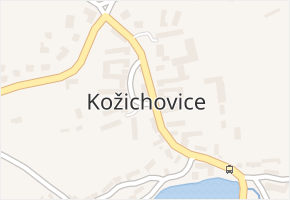 Kožichovice v obci Kožichovice - mapa části obce