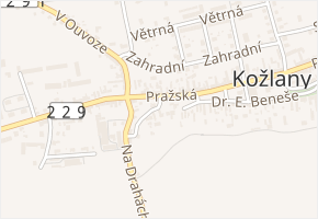 Spojovací v obci Kožlany - mapa ulice
