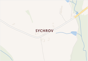 Sychrov v obci Kozlov - mapa části obce