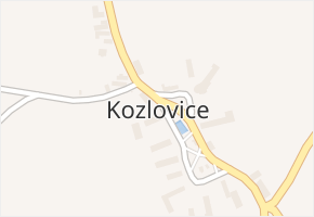 Kozlovice v obci Kozlovice - mapa části obce