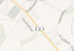 Kostelecká v obci Kozly - mapa ulice