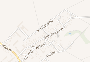 Spojná v obci Kozmice - mapa ulice