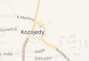 9. května v obci Kozojedy - mapa ulice