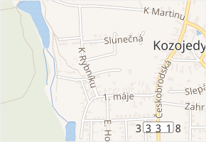 Borová v obci Kozojedy - mapa ulice