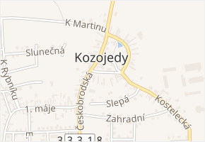 Družstevní v obci Kozojedy - mapa ulice