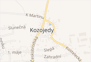 U Studánky v obci Kozojedy - mapa ulice