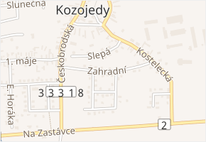 Zahradní v obci Kozojedy - mapa ulice
