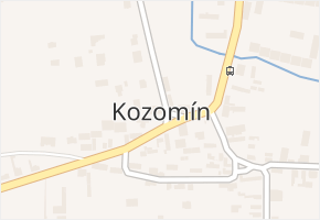 Kozomín v obci Kozomín - mapa části obce