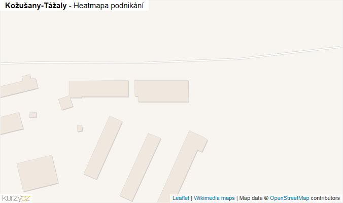 Mapa Kožušany-Tážaly - Firmy v obci.