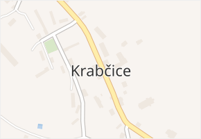 Krabčice v obci Krabčice - mapa části obce