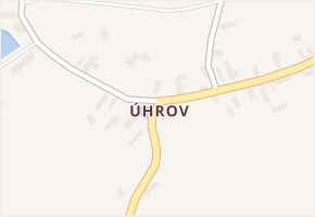 Úhrov v obci Kraborovice - mapa části obce