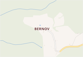 Bernov v obci Krajková - mapa části obce