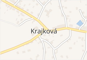 Krajková v obci Krajková - mapa části obce