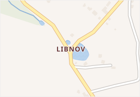 Libnov v obci Krajková - mapa části obce