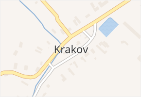 Krakov v obci Krakov - mapa části obce