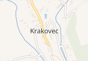 Krakovec v obci Krakovec - mapa části obce