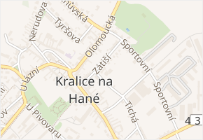Zátiší v obci Kralice na Hané - mapa ulice