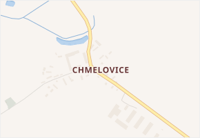 Chmelovice v obci Králíky - mapa části obce