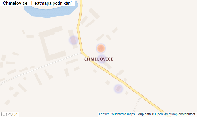 Mapa Chmelovice - Firmy v části obce.