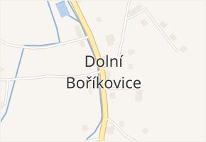 Dolní Boříkovice v obci Králíky - mapa části obce