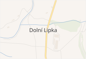 Dolní Lipka v obci Králíky - mapa části obce