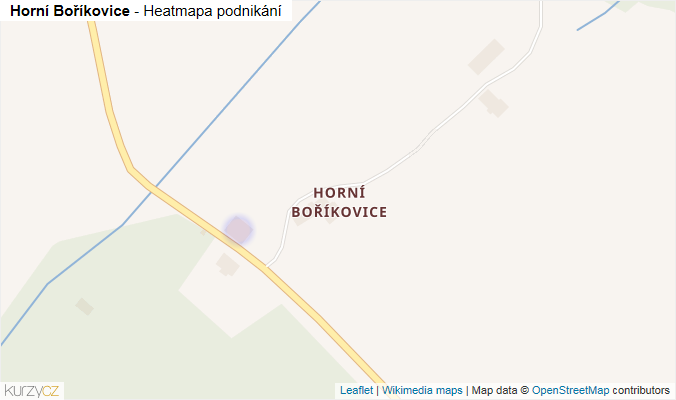 Mapa Horní Boříkovice - Firmy v části obce.