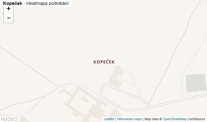 Mapa Kopeček - Firmy v části obce.
