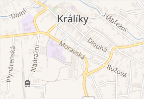 Moravská v obci Králíky - mapa ulice