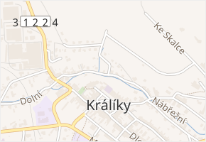 Na Pískách v obci Králíky - mapa ulice