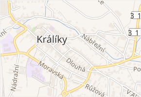 Příční v obci Králíky - mapa ulice