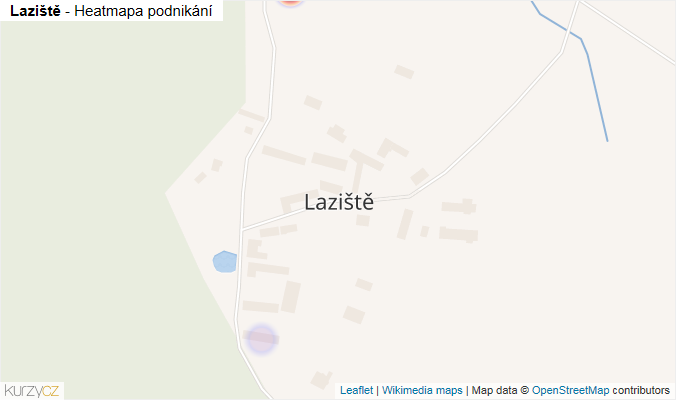 Mapa Laziště - Firmy v části obce.