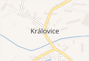 Královice v obci Královice - mapa části obce