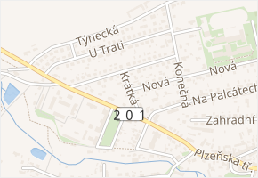 Krátká v obci Kralovice - mapa ulice