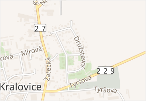 Májová v obci Kralovice - mapa ulice
