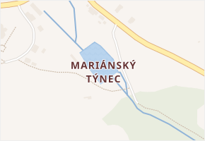 Mariánský Týnec v obci Kralovice - mapa části obce