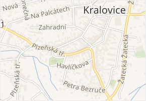 Markova tř. v obci Kralovice - mapa ulice