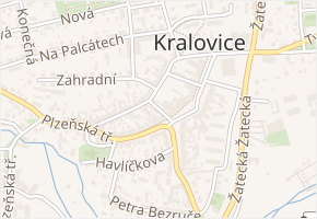 Palackého v obci Kralovice - mapa ulice