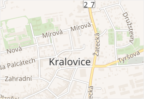 Průběžná v obci Kralovice - mapa ulice